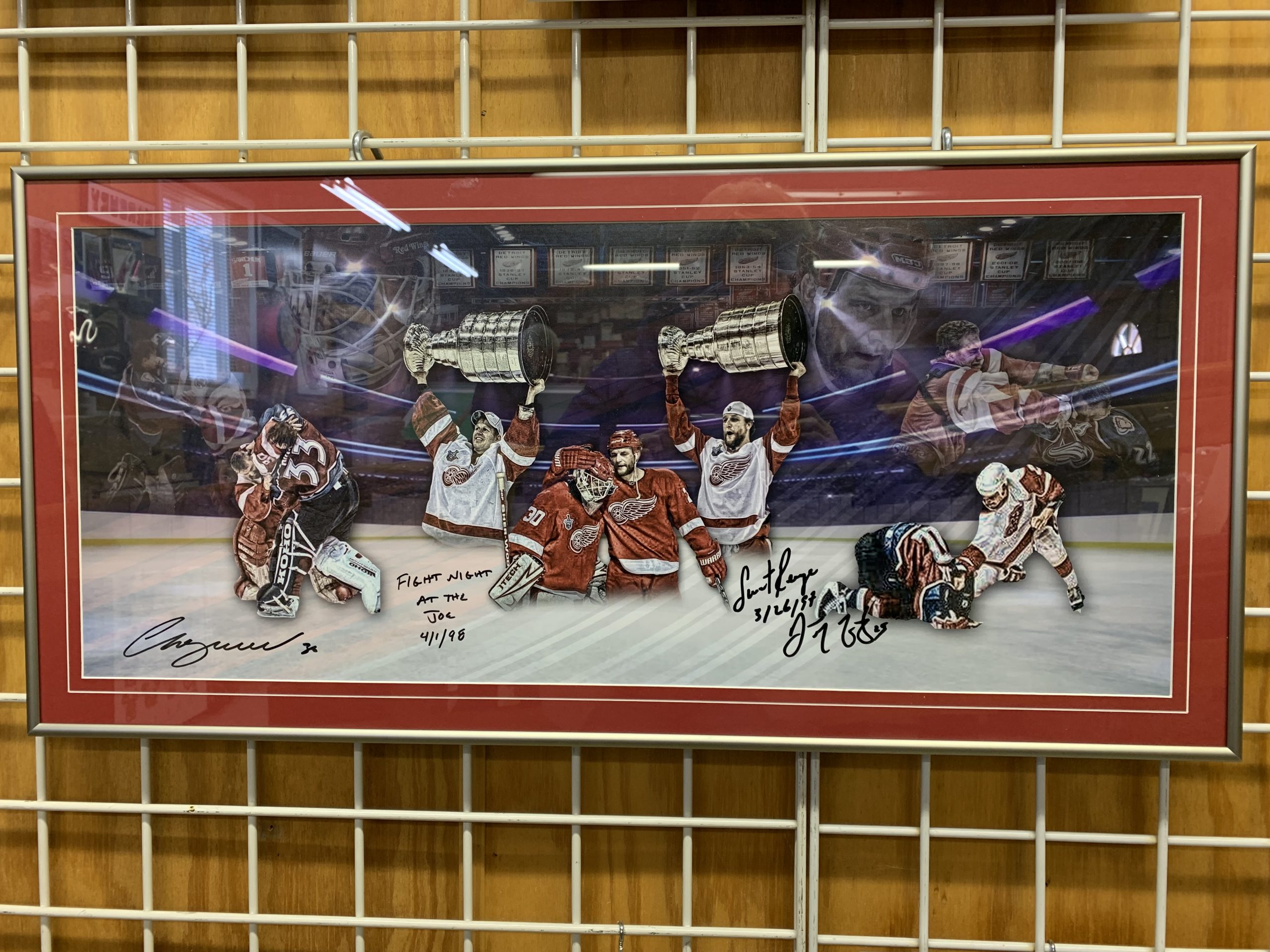 Redwings signed poster